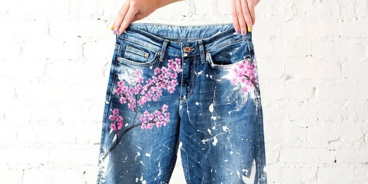 Tik tok 2025 painting jeans