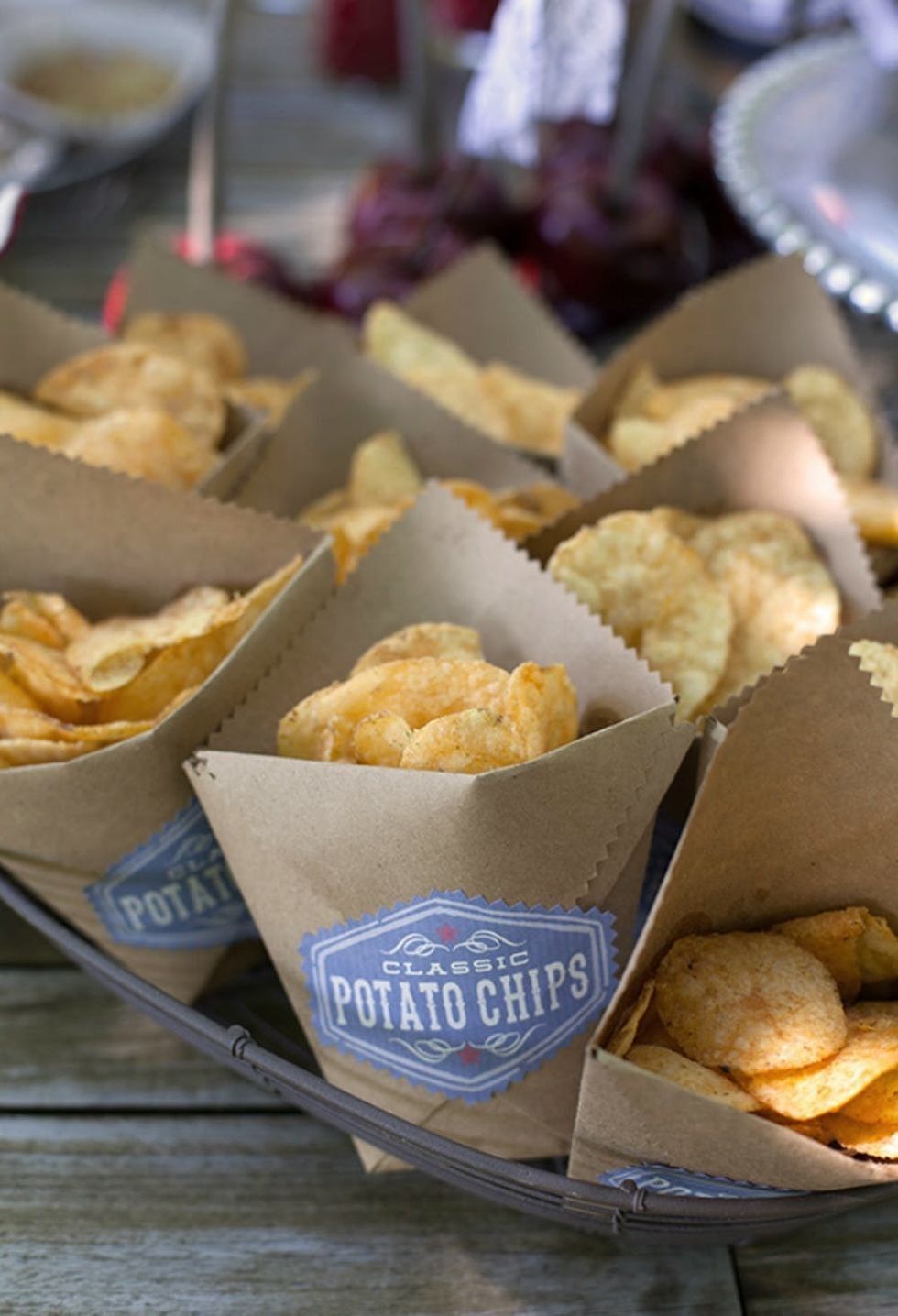 DIY Kraft Paper Chip Bags