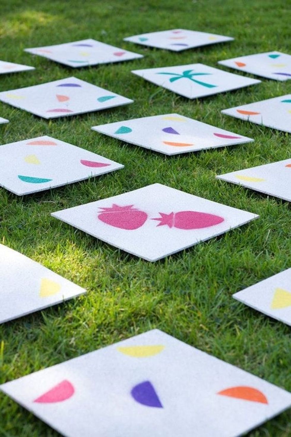 DIY Lawn Matching Game