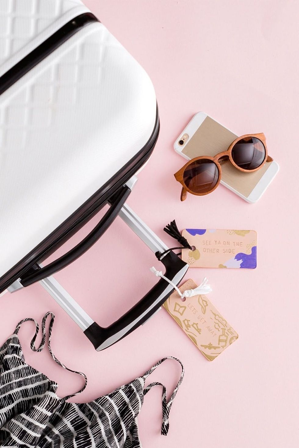 DIY Leather Luggage Tags