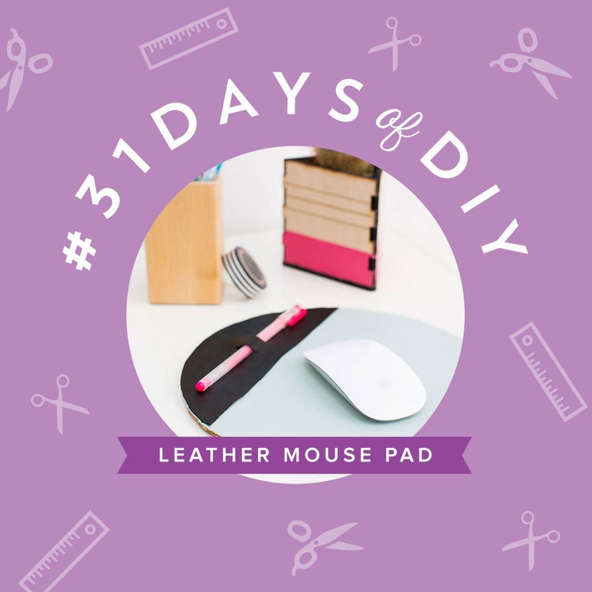 diy leather mouse pad