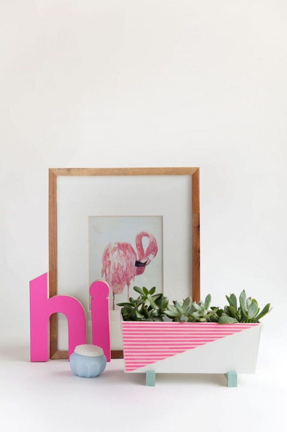 DIY Modern Indoor Succulent Planter
