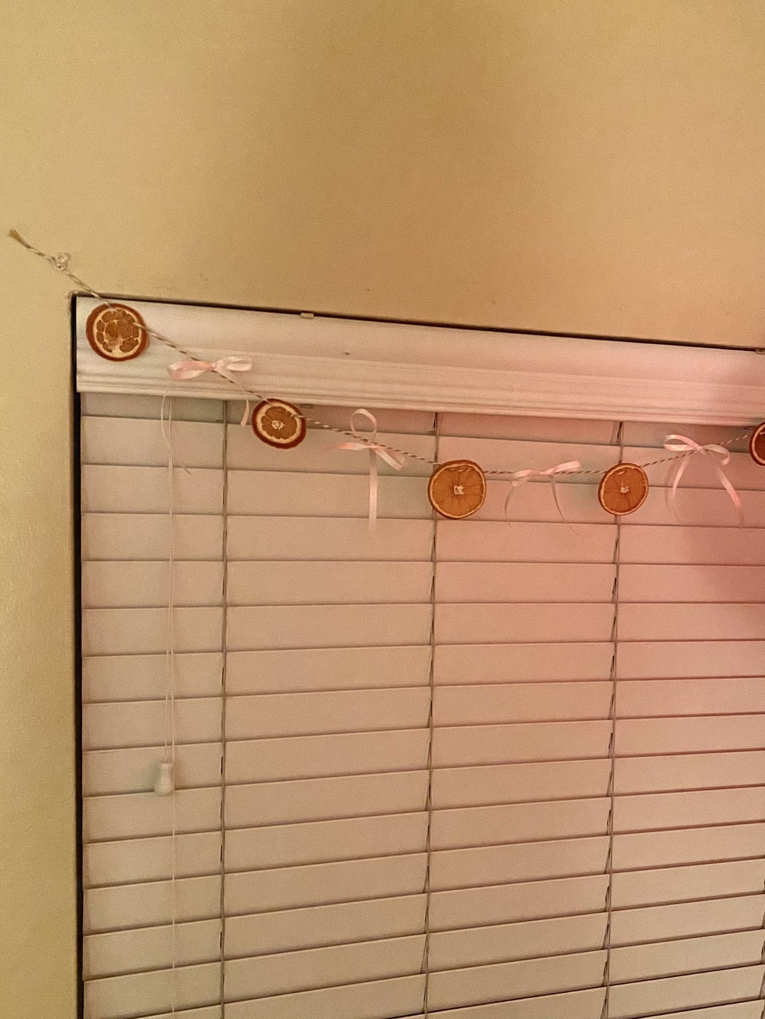 DIY orange garland