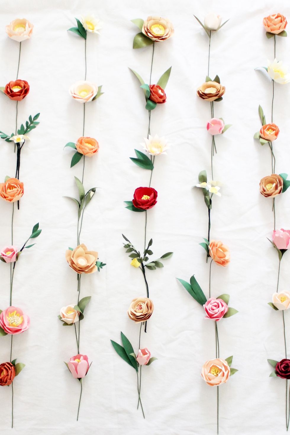 diy paper flower wall