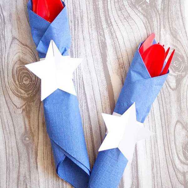 DIY Patriotic Napkin Rings fourth of july