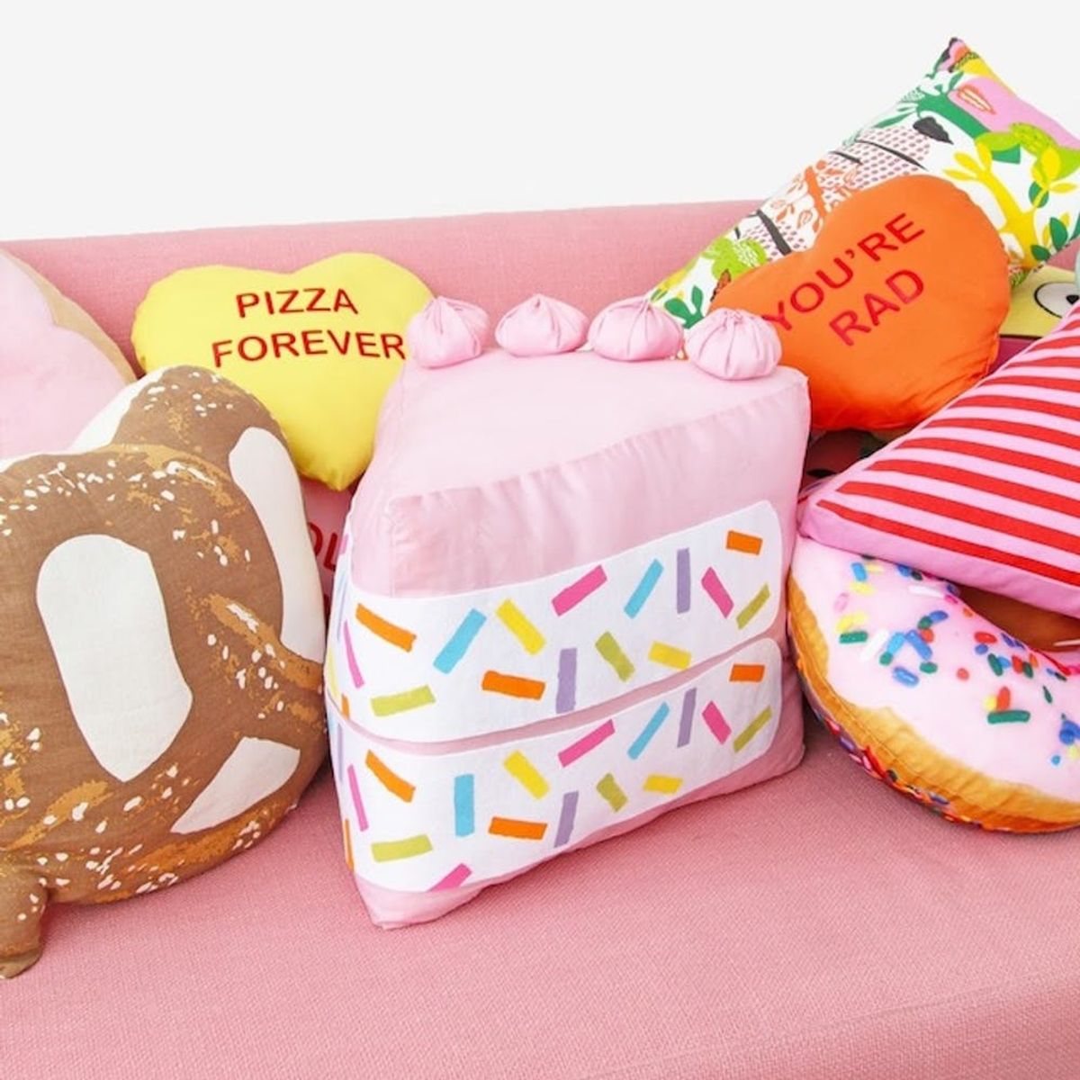diy pillows that are fun shapes