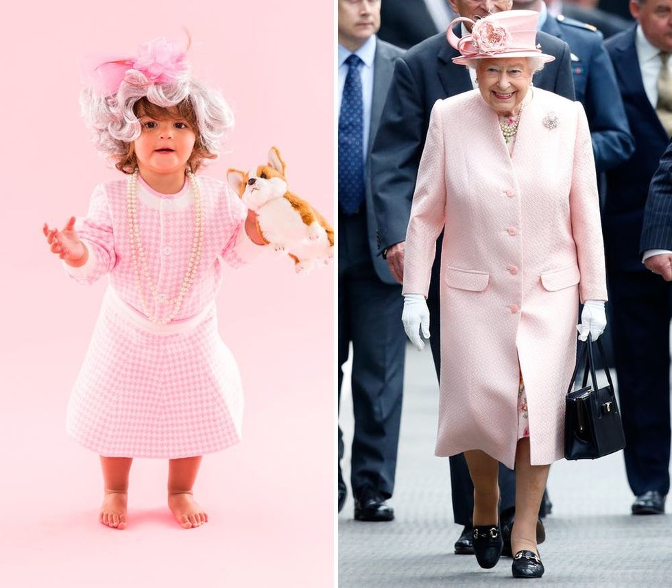 DIY Queen Elizabeth Toddler Costume