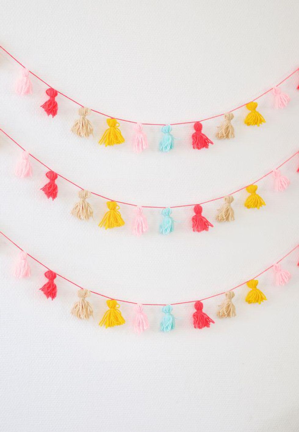 DIY tassel bunting