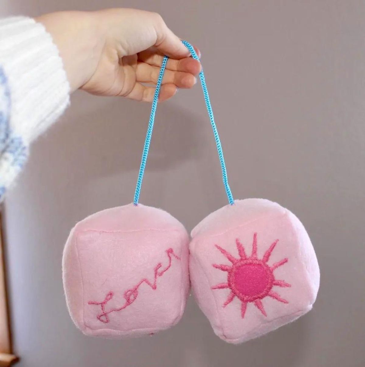 DIY Taylor Swift Fuzzy Dice cruel summer lover