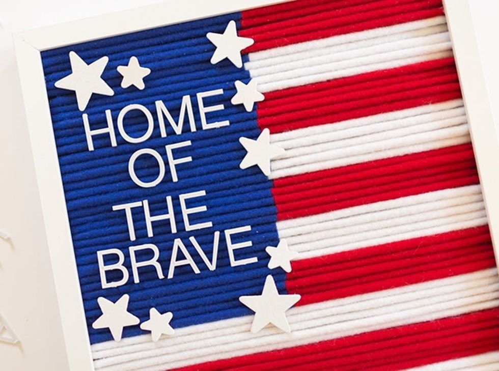 DIY U.S Flag Letterboard
