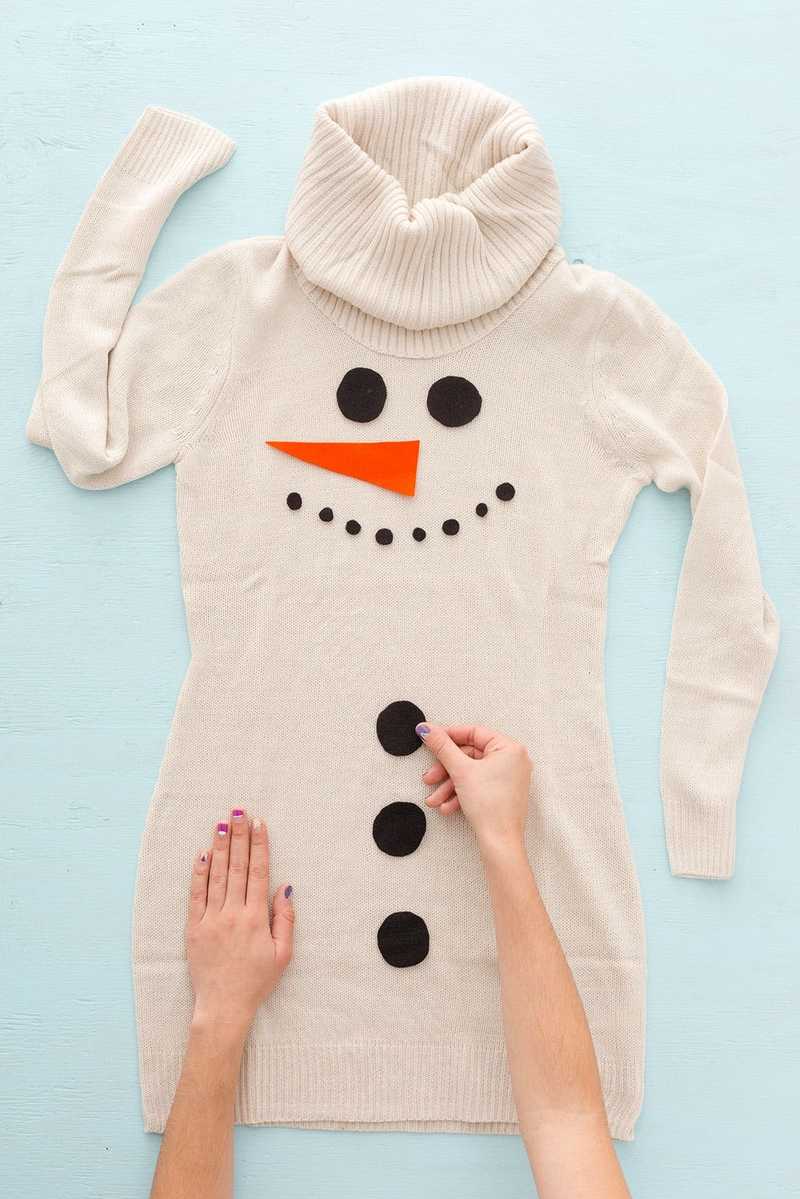 white christmas dresses Women's Light Strand Sweater Dress main image 0