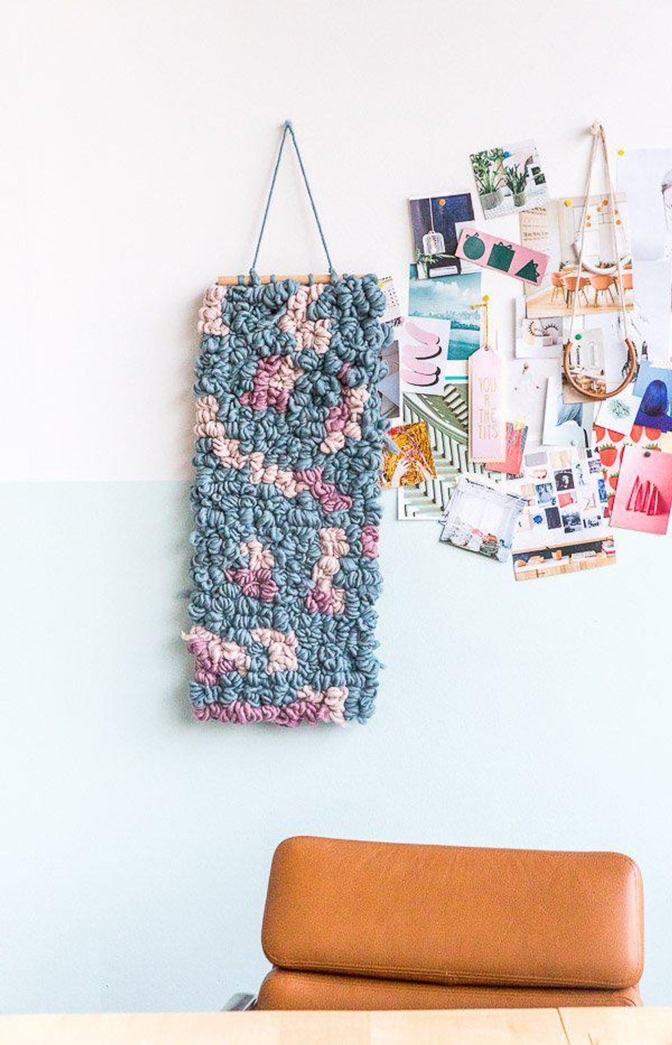 DIY Wall Art Weaving Hack