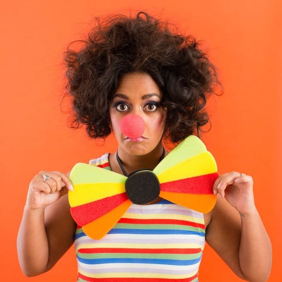 DIY Women's Clown Halloween Costume