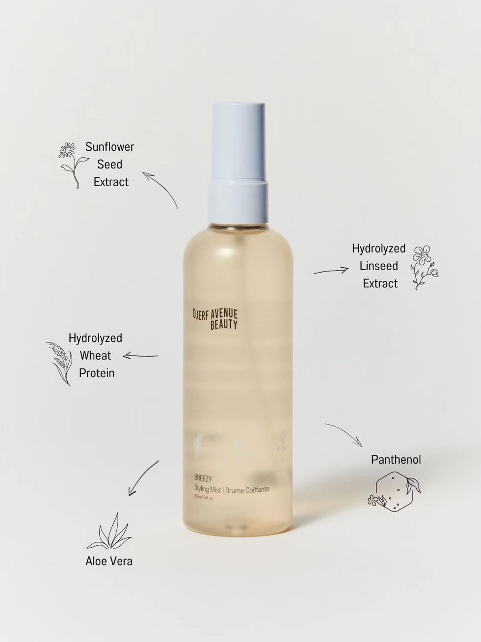 Djerf Avenue Styling Mist hair care routine