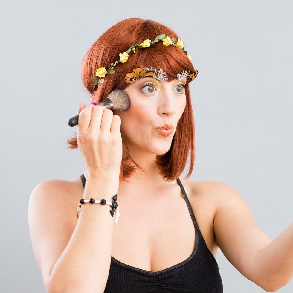 doing your makeup for halloween