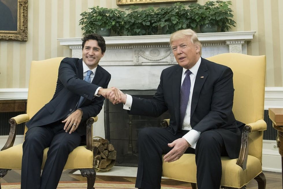 Donald Trump Hosts Canadian PM Justin Trudeau At The White House