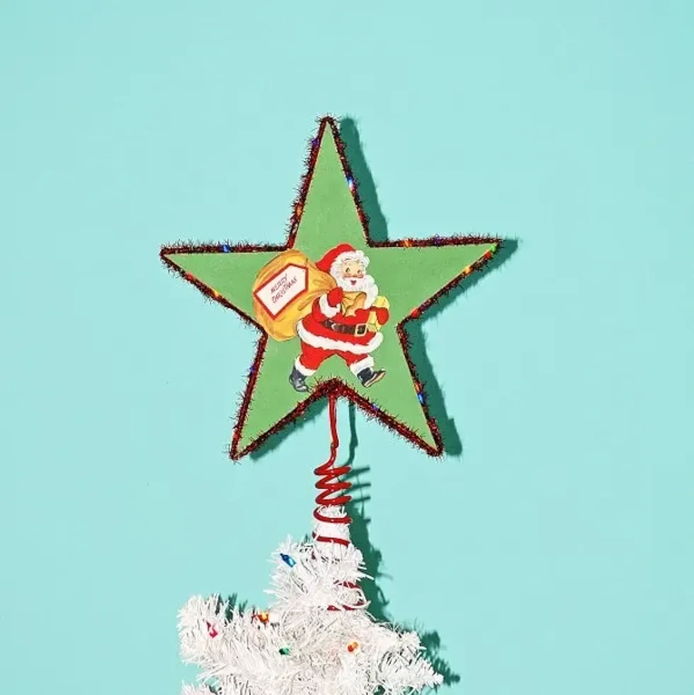 Double-Sided Lighted Tree Topper