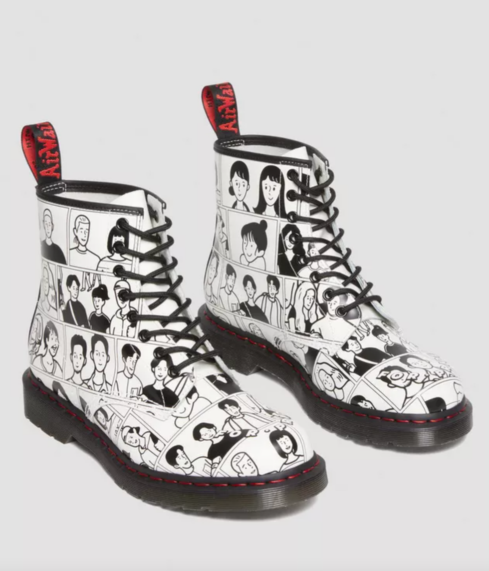 Dr. Martens x Fuyuki Kanai boot design for pride month
