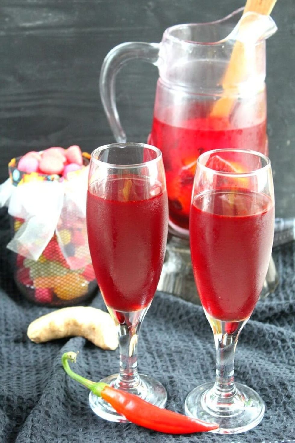 Dracula\u2019s Blood Punch Halloween Mocktail Recipe