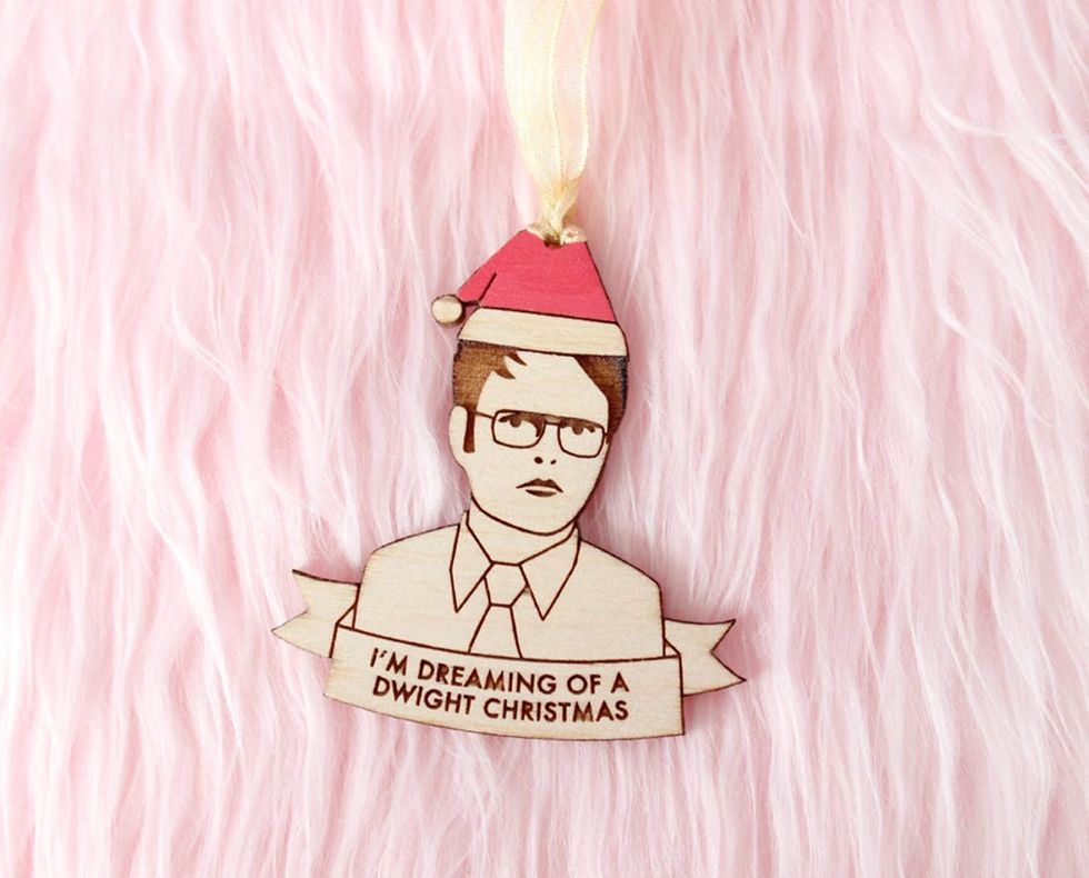 Dreaming of a Dwight Christmas Ornament Punny Gift