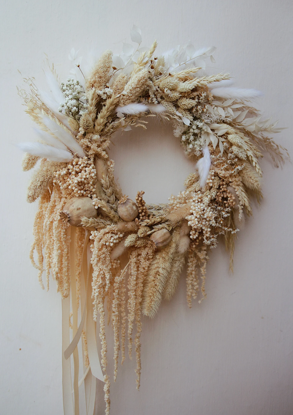 dried flower wreath