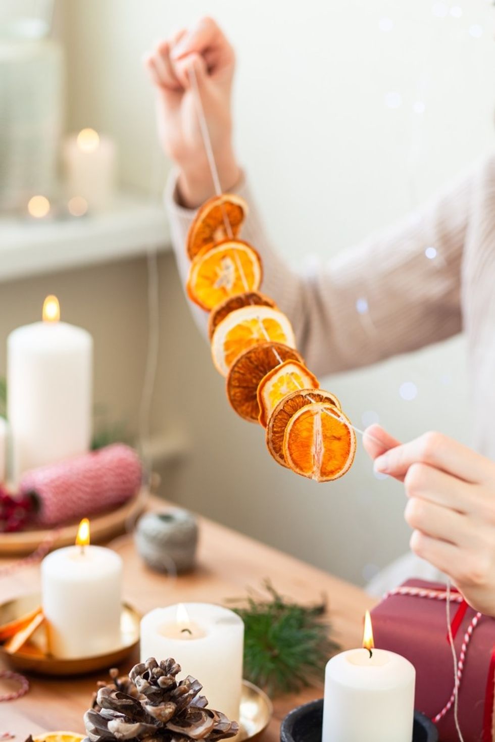dried orange garland
