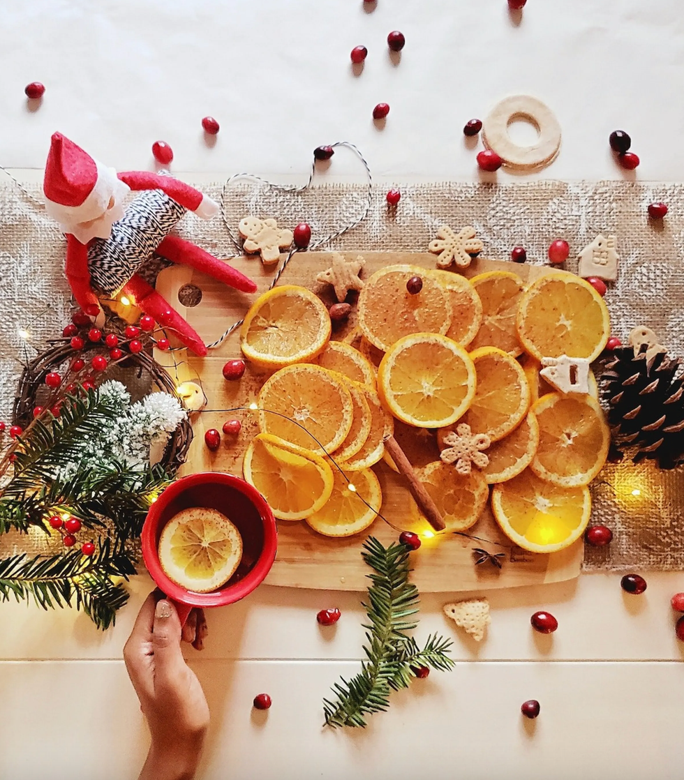dried orange garland