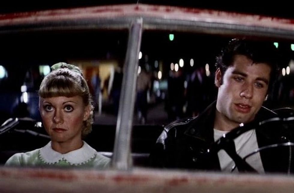 drive-in movie scene from 'grease'