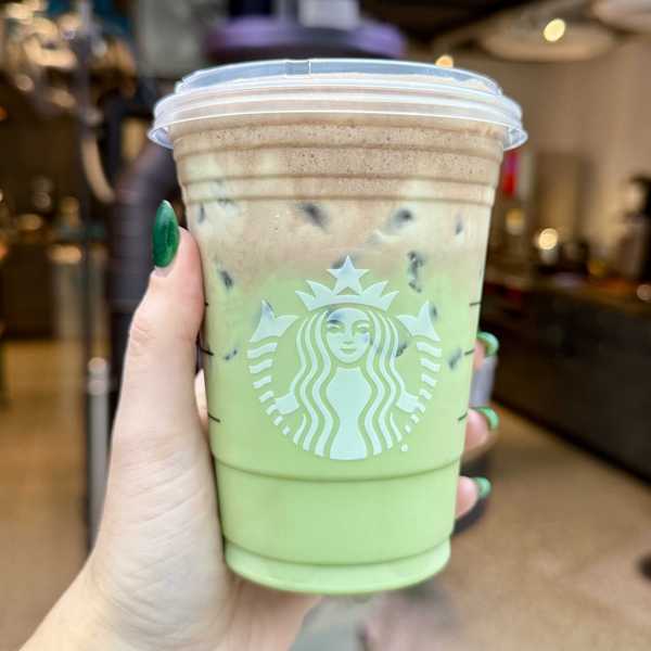 Dubai Chocolate-Inspired Matcha Latte