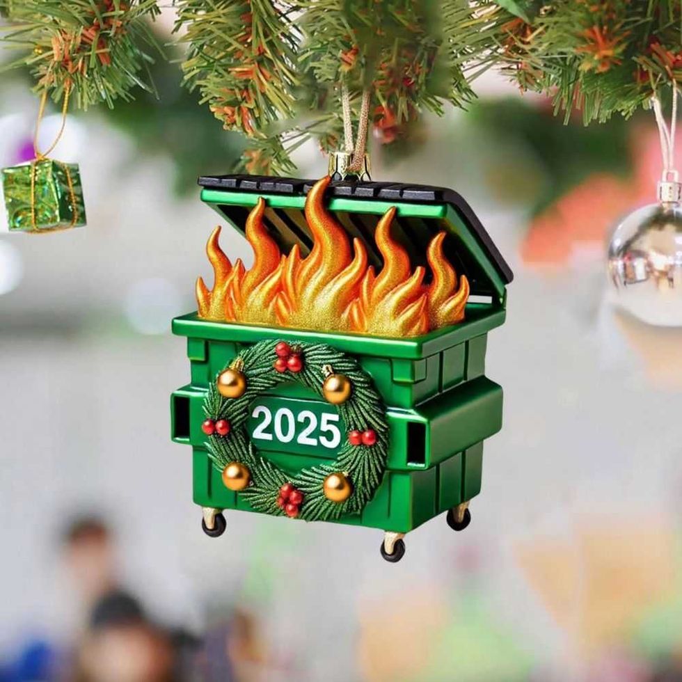 Dumpster Fire 2025 Ornament