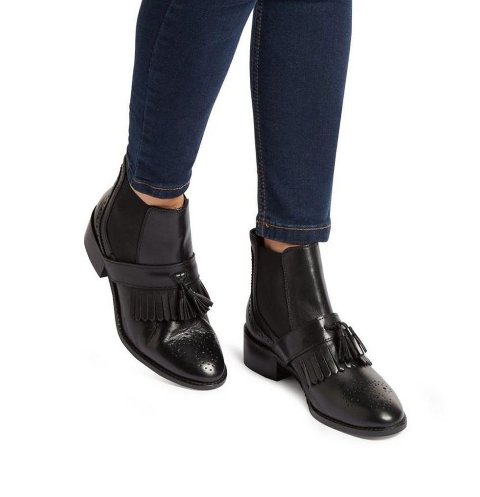 Dune Pannola Fringe Tassel Chelsea Boot