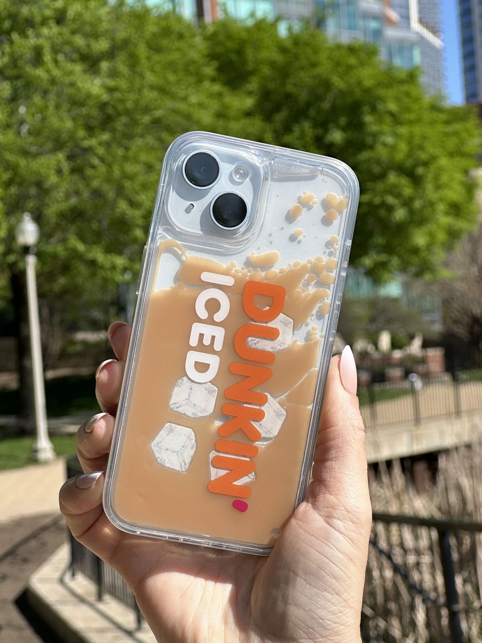 dunkin iced coffee day phone case