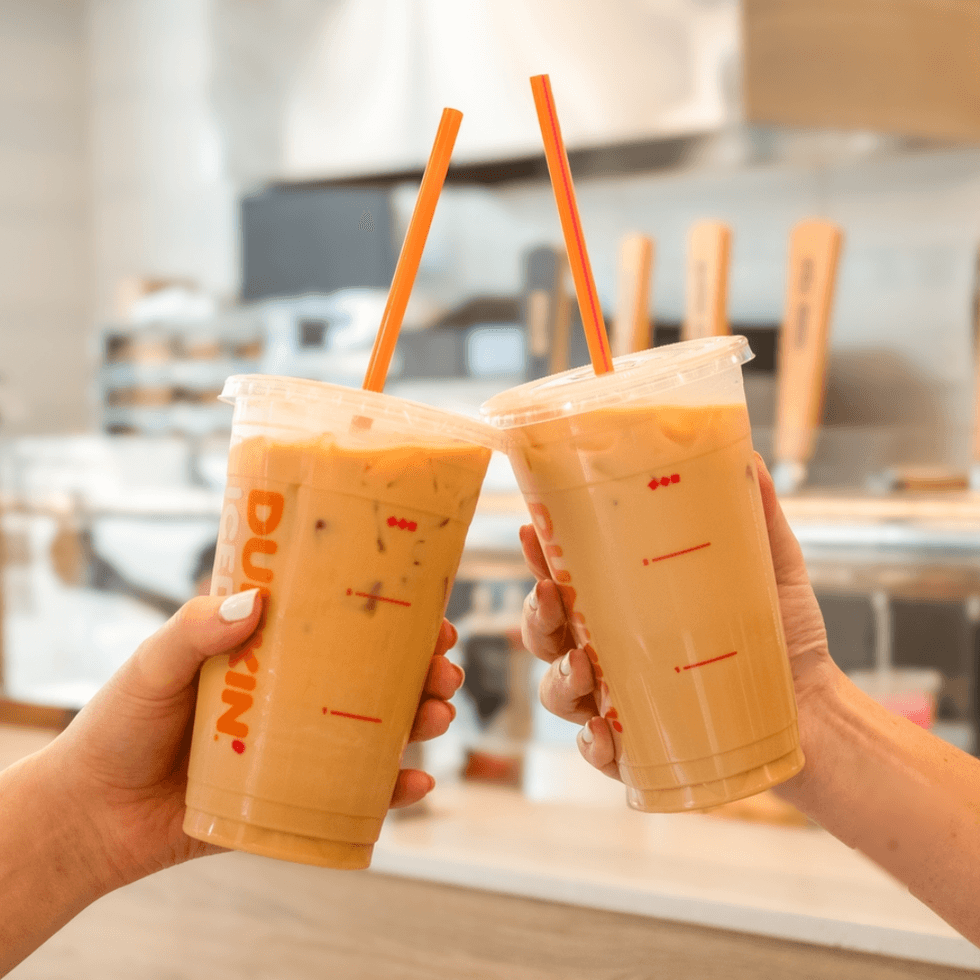 Dunkin' iced coffees