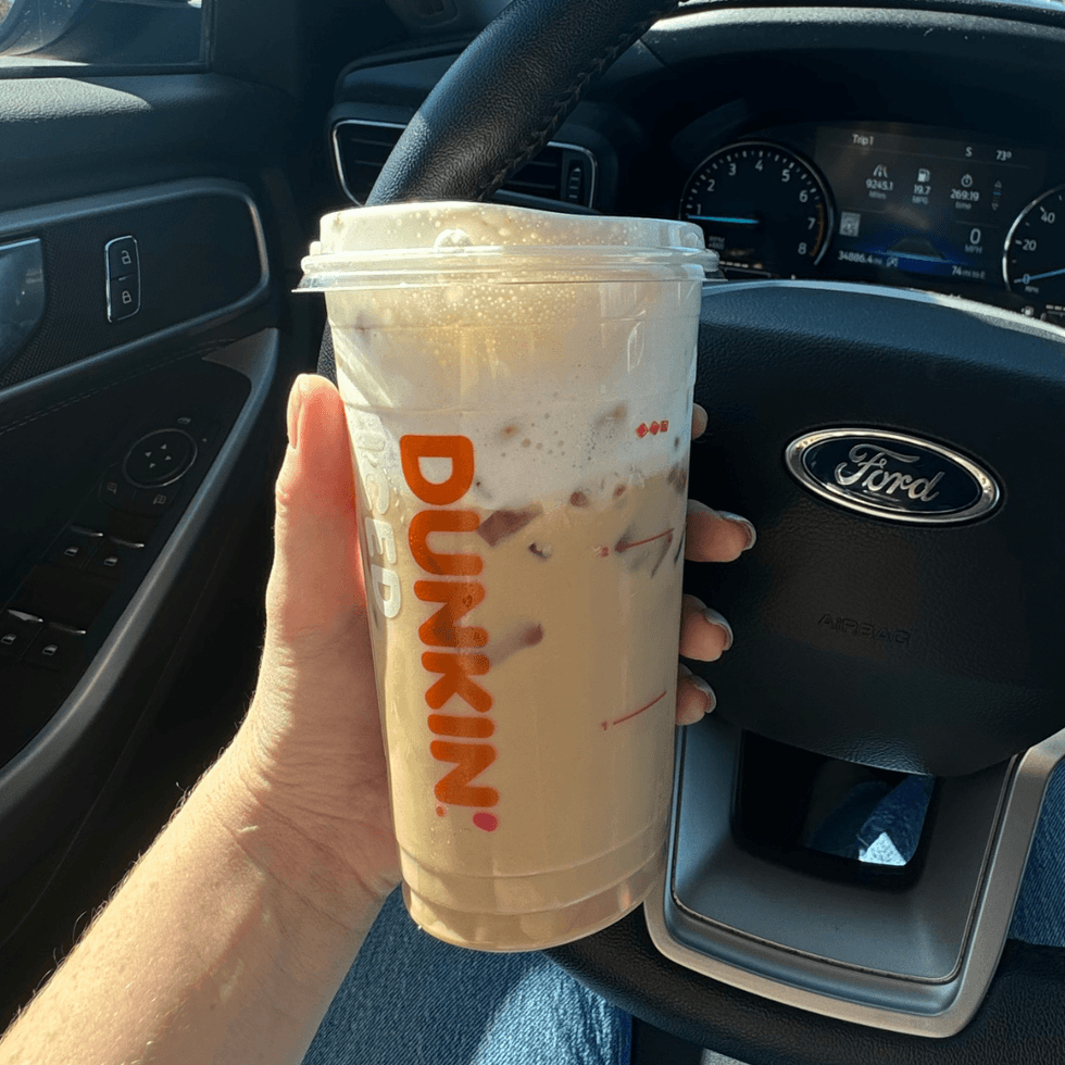 Dunkin' iced latte
