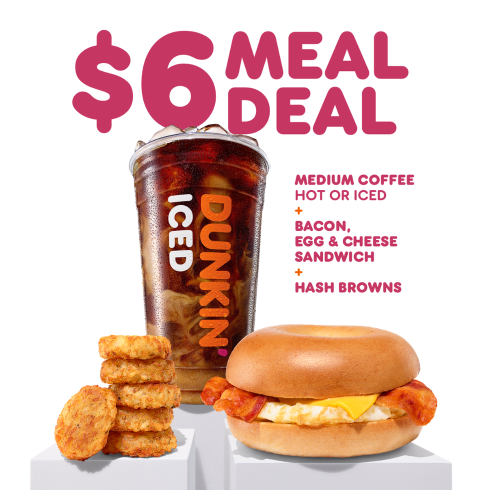 Dunkin's New $6 Meal Deal