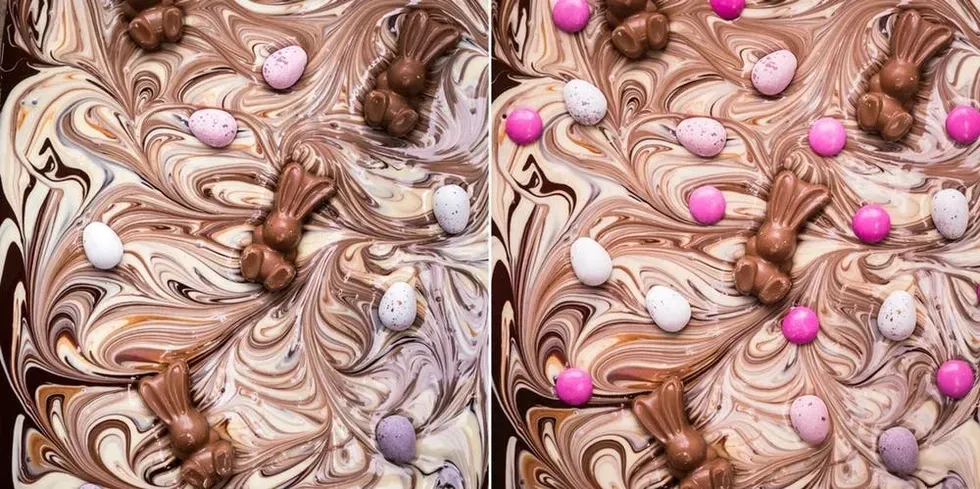 easter chocolate bark instructions