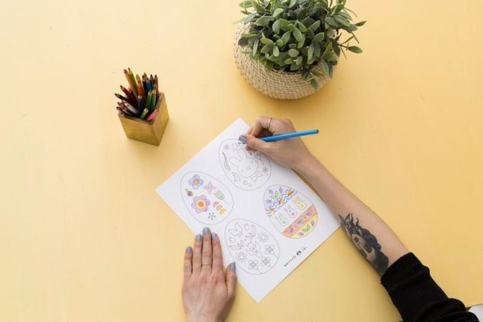 Easter Egg Coloring Page