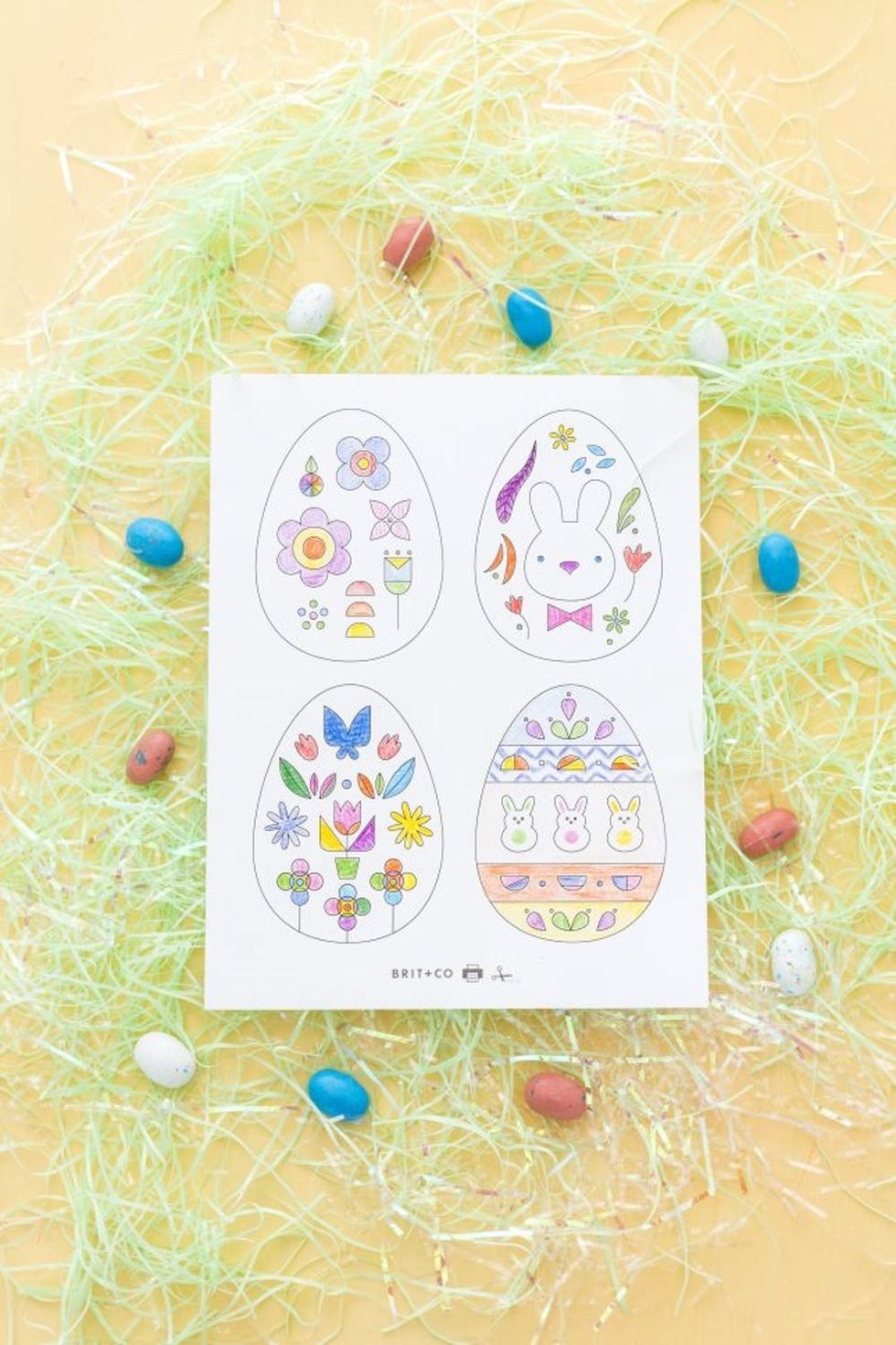 Easter Egg Coloring Page
