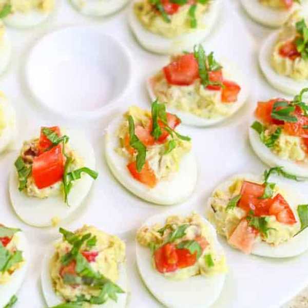 Easy BLT Deviled Eggs