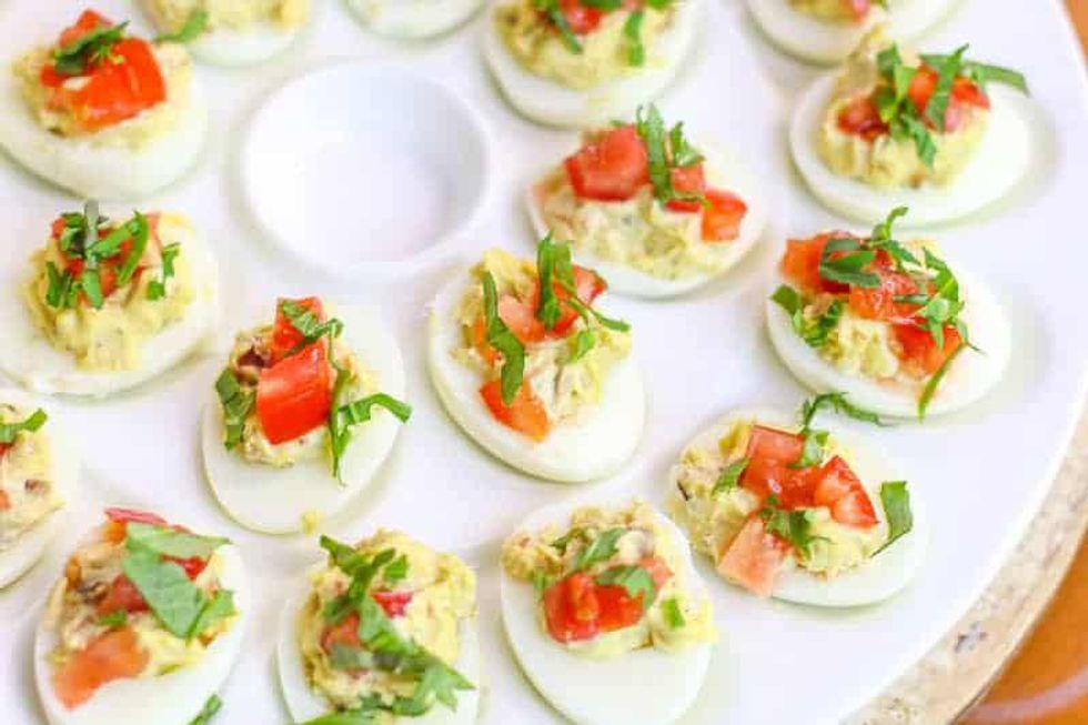 Easy BLT Deviled Eggs