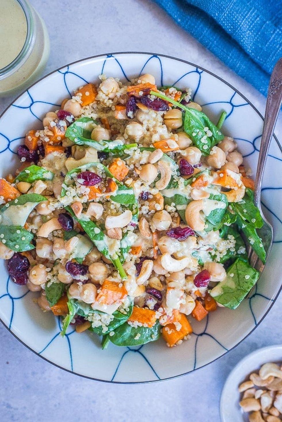 Easy Chickpea Spinach Salad