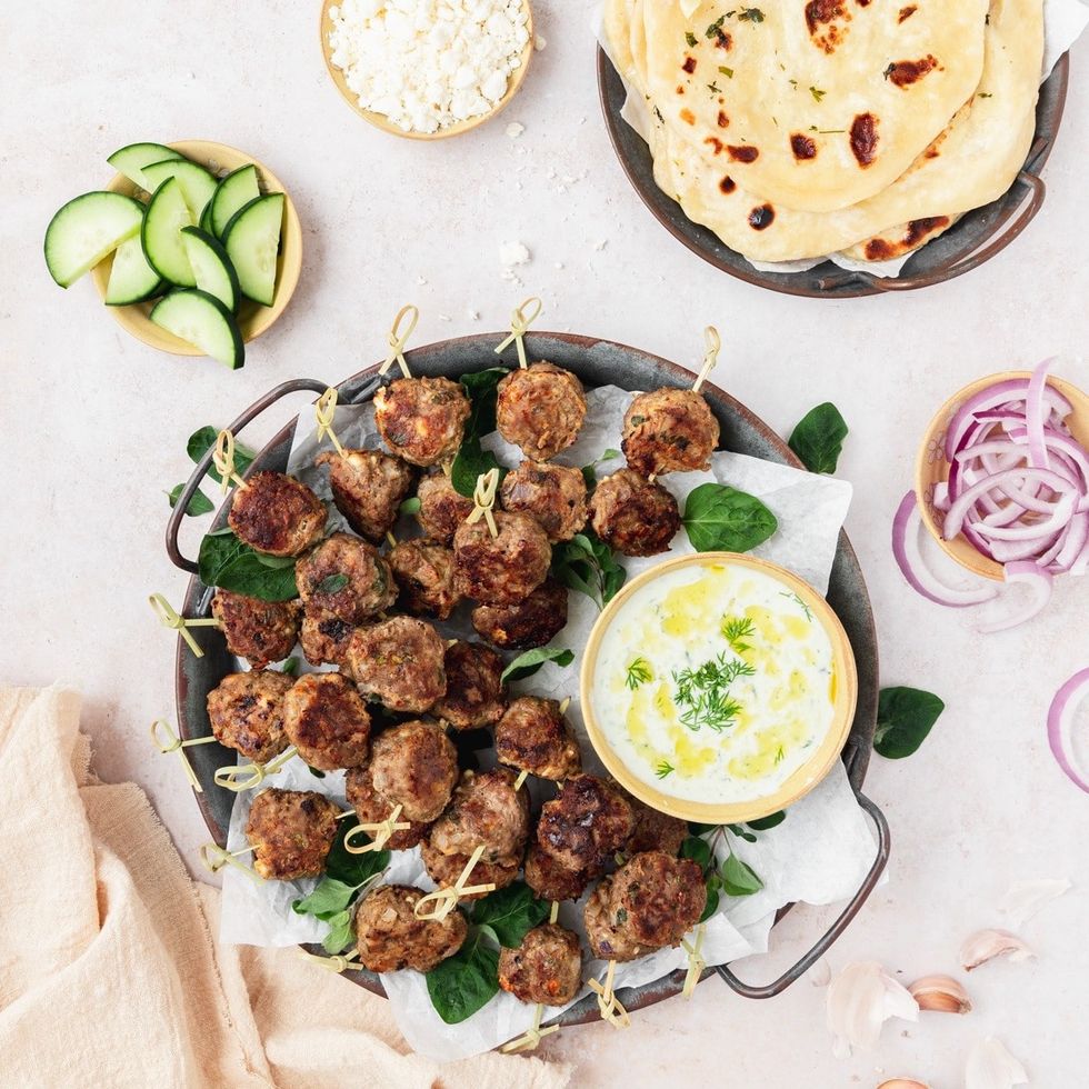 Easy Greek Style Lamb Meatballs