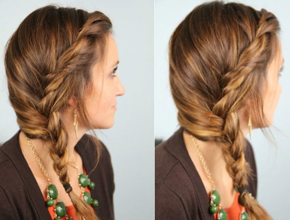 easy hairstyles, side braid