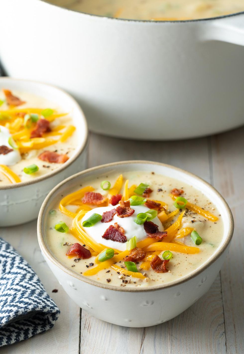 Easy Loaded Baked Potato Soup crock pot recipe