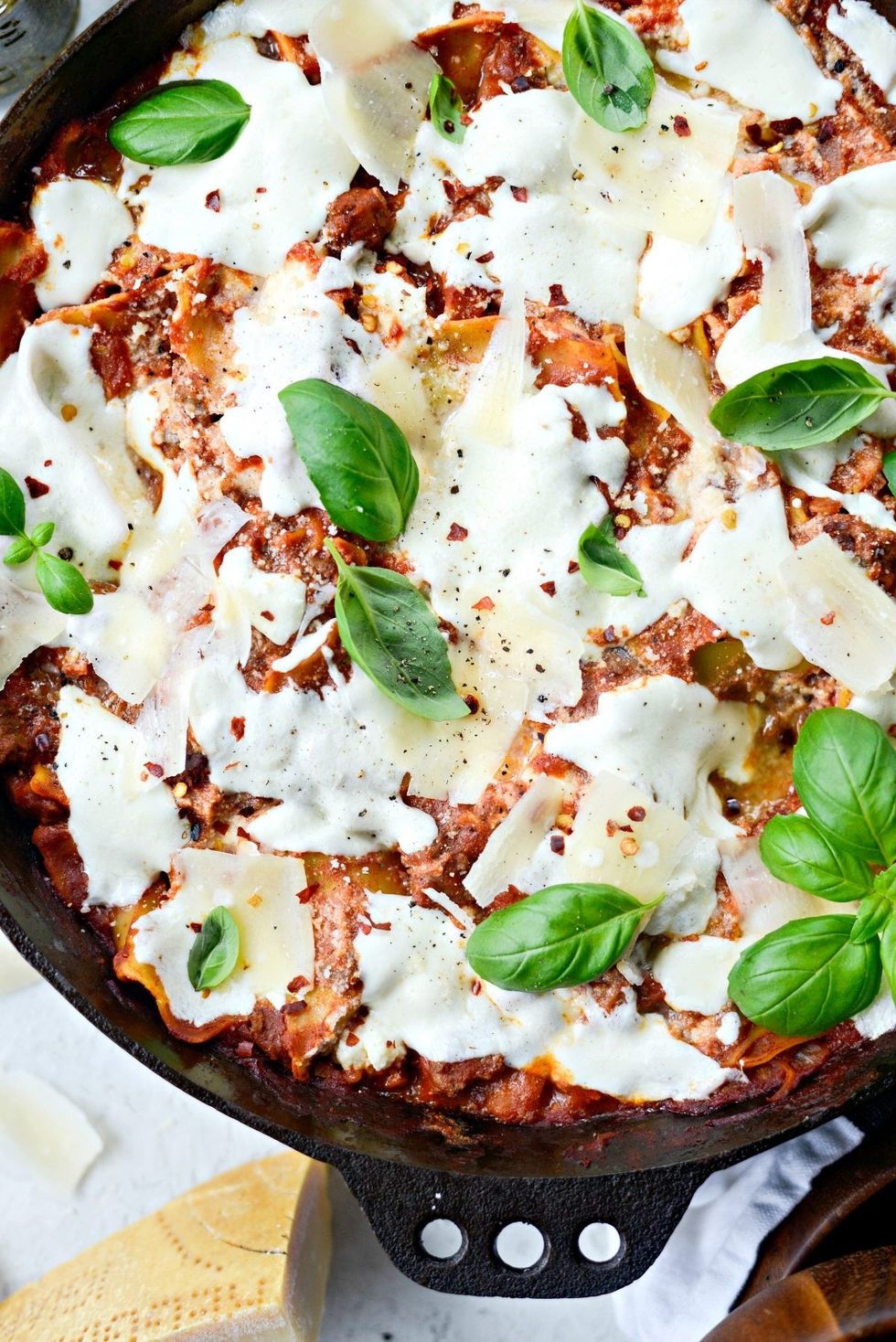 Easy Skillet Lasagna