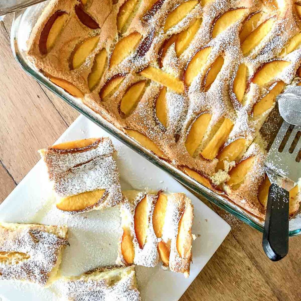Easy Summer Old Fashion Peach Cake