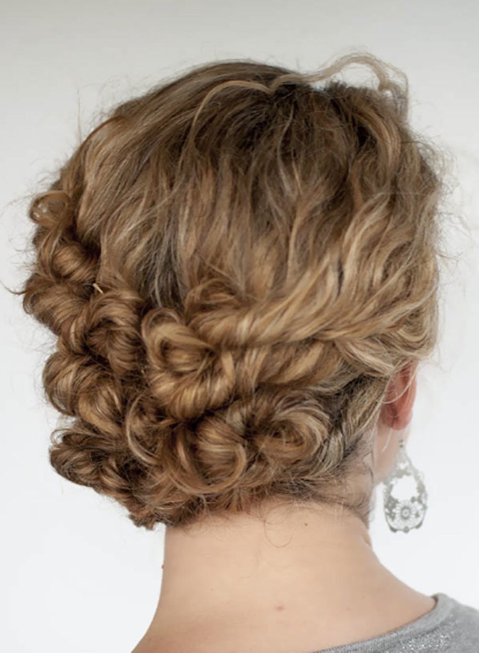 Easy Twist and Pin Updo for Curly Hair