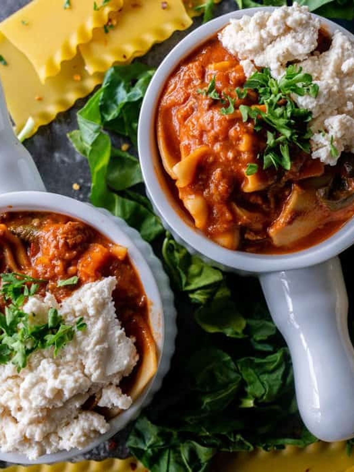 Easy Vegan Crock Pot Lasagna Soup