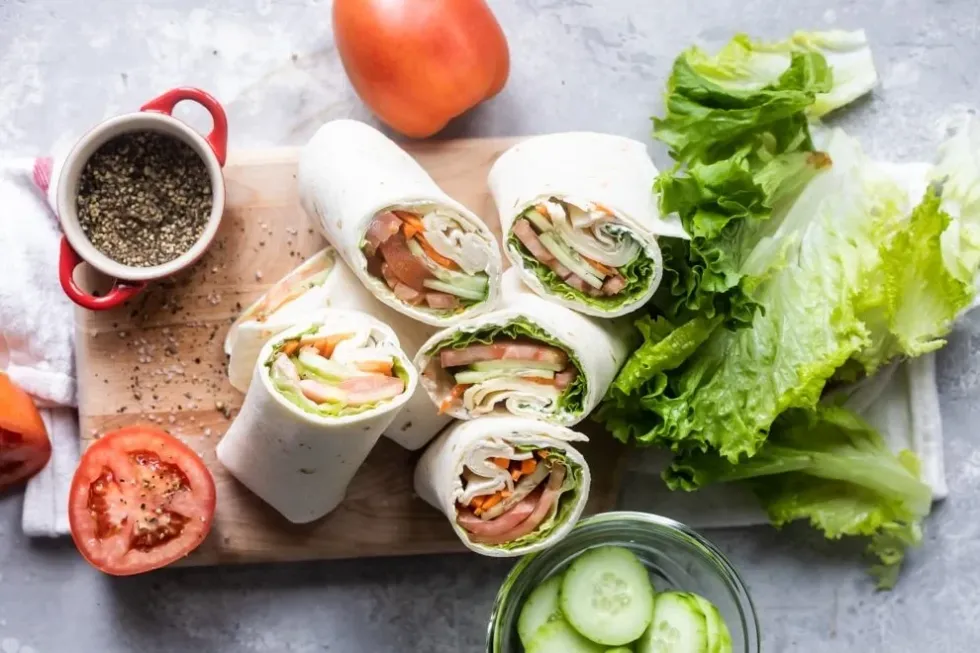 easy vegatable recipes ultimate veggie wrap with tomatoes and carrots
