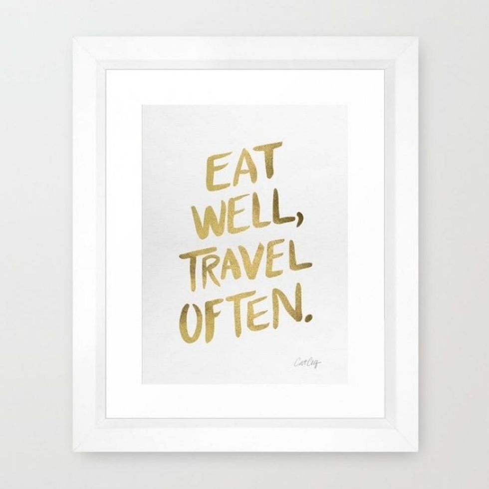 eat well travel often print